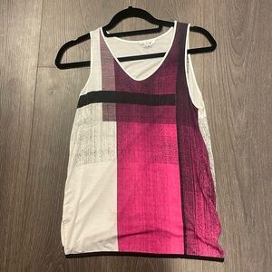 Helmut Lang Chroma abstract geometric colorblock tank